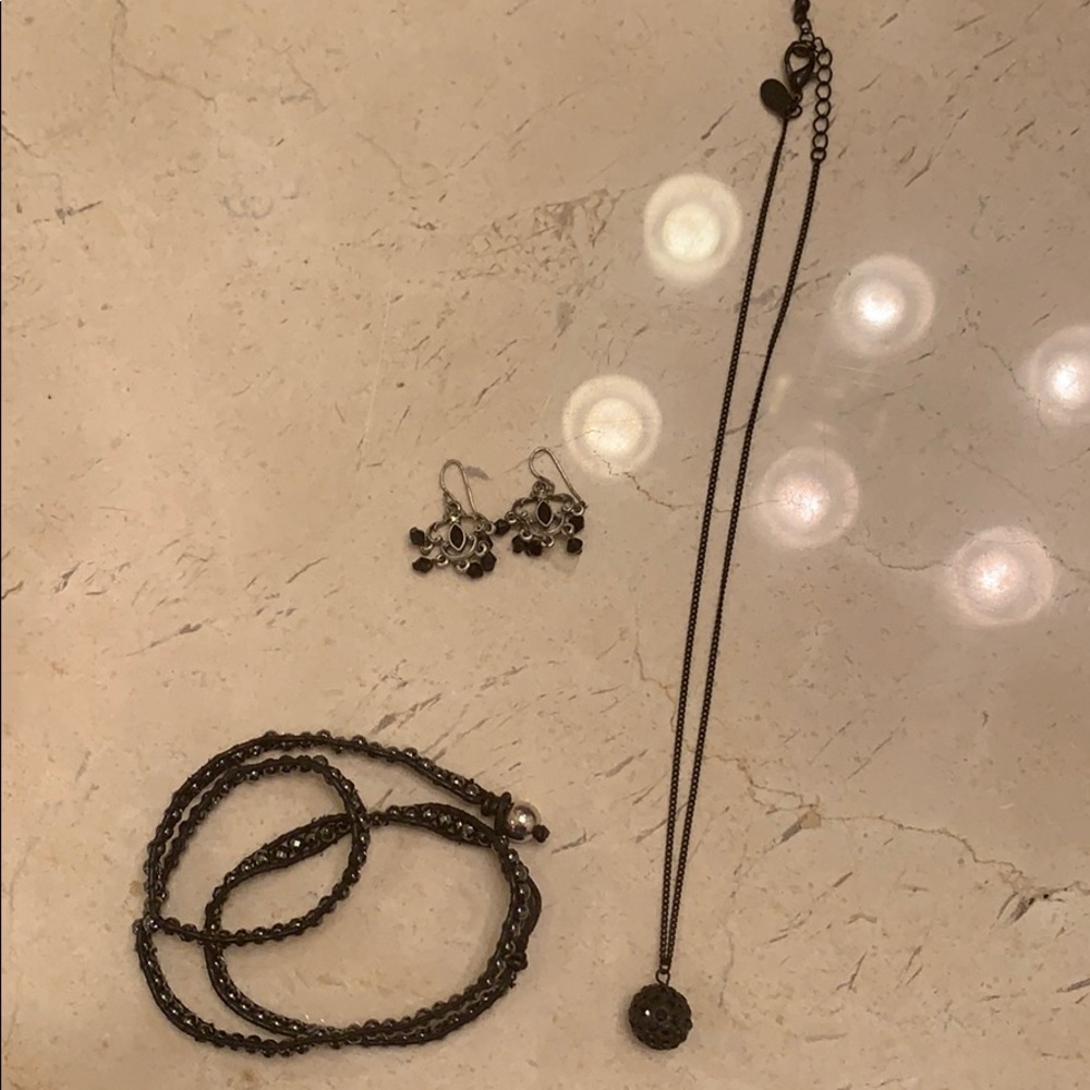 Black costume jewelry